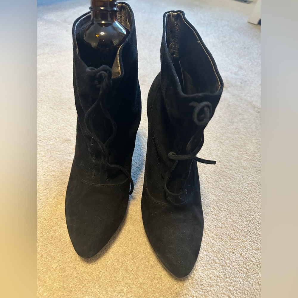 Calvin Klein Black Lace Up Boots